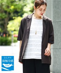 eur3/【大きいサイズ/接触冷感】シアーハーフスリーブジャケット/508277672