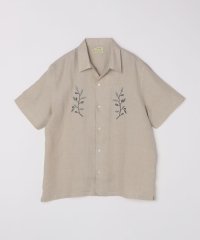SHIPS MEN/DE BONNE FACTURE: EMBROIDERED CAMP COLLAR SHORT SLEEVE/508277783