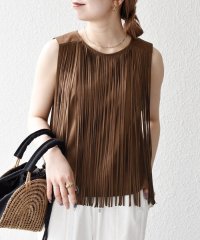 SHIPS any WOMEN/bon_meur:〈手洗い可能〉フリンジ チャーム ノースリーブ プルオーバー/508277788
