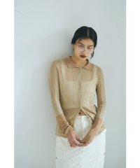 marjour/マージュール marjour SHEER POLO KNIT/508277962
