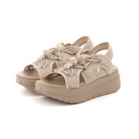 Lena/レナ Lena レディース サンダル 厚底 メッシュ レースアップ スポーツサンダル 厚底サンダル ストラップ 55101/508278078