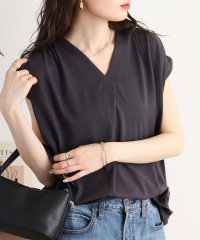 atONE/アットワン atONE ブラウス風タックスキッパー フレンチ袖Tシャツ/508278105
