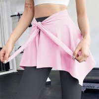 REAL STYLE/リアルスタイル REAL STYLE ラップスカート 巻きスカート レディース ヨガウェア ミニ レイヤード ジム スポーツ 体型カバー お尻 隠れる ヒップ /508278220