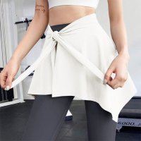 REAL STYLE/リアルスタイル REAL STYLE ラップスカート 巻きスカート レディース ヨガウェア ミニ レイヤード ジム スポーツ 体型カバー お尻 隠れる ヒップ /508278220