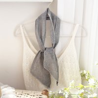 REAL STYLE/リアルスタイル REAL STYLE ストール スカーフ 春 夏 薄手 レディース リネン100％ 麻 ガーゼ 細スカーフ ネックカバー 付け襟 UV 紫外線 /508278223