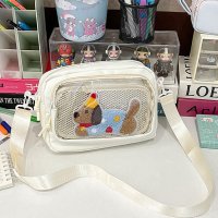 REAL STYLE/リアルスタイル REAL STYLE 痛バッグ ショルダーバッグ レディース メッシュボード付き 缶バッジ アニメ 軽い 斜めがけ クリアバッグ 推し活 グッズ/508278243