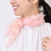 REAL STYLE/リアルスタイル REAL STYLE スカーフ バンダナ ネックカバー 付け襟 つけ襟 レディース 夏 冷房対策 薄手 シースルー シアー 綿 コットン 三角 /508278260