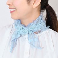 REAL STYLE/リアルスタイル REAL STYLE スカーフ バンダナ ネックカバー 付け襟 つけ襟 レディース 夏 冷房対策 薄手 シースルー シアー 綿 コットン 三角 /508278260