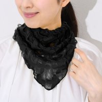 REAL STYLE/リアルスタイル REAL STYLE スカーフ バンダナ ネックカバー 付け襟 つけ襟 レディース 夏 冷房対策 薄手 シースルー シアー 綿 コットン 三角 /508278260
