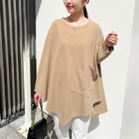 REAL STYLE/リアルスタイル REAL STYLE カットソー レディース 長袖 エンボス ゆったり 大きいサイズ 速乾 春 夏 Tシャツ チュニック トップス シワにならな/508278263
