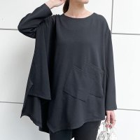 REAL STYLE/リアルスタイル REAL STYLE カットソー レディース 長袖 エンボス ゆったり 大きいサイズ 速乾 春 夏 Tシャツ チュニック トップス シワにならな/508278263