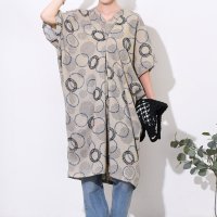 REAL STYLE/リアルスタイル REAL STYLE ワンピース チュニック レディース 夏 半袖 涼しい 速乾 ロング ミモレ Vネック 薄手 ゆったり 大きいサイズ ドルマ/508278280