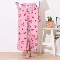 REAL STYLE/リアルスタイル REAL STYLE ルームパンツ レディース 夏 7分丈 冷感 ステテコ 薄手 ウエストゴム 涼しい ズボン ひんやり ワイドパンツ ガウチョ/508278286