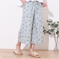 REAL STYLE/リアルスタイル REAL STYLE ルームパンツ レディース 夏 7分丈 冷感 ステテコ 薄手 ウエストゴム 涼しい ズボン ひんやり ワイドパンツ ガウチョ/508278286