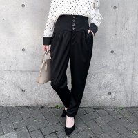 REAL STYLE/リアルスタイル REAL STYLE テーパードパンツ レディース 春 夏 秋 冬 低身長 ボトムス ズボン 綿 コットン ポケット ハイウエスト ウエストゴム/508278290