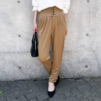 REAL STYLE/リアルスタイル REAL STYLE テーパードパンツ レディース 春 夏 秋 冬 低身長 ボトムス ズボン 綿 コットン ポケット ハイウエスト ウエストゴム/508278290