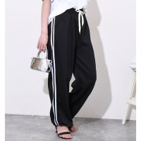 REAL STYLE/リアルスタイル REAL STYLE スウェットパンツ レディース ワイドパンツ ジョガーパンツ サイドライン 薄手 夏 部屋着 スポーツ 運動 ゆったり ウエ/508278331