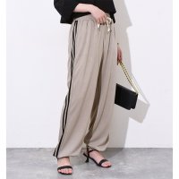 REAL STYLE/リアルスタイル REAL STYLE スウェットパンツ レディース ワイドパンツ ジョガーパンツ サイドライン 薄手 夏 部屋着 スポーツ 運動 ゆったり ウエ/508278331