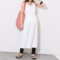 REAL STYLE/リアルスタイル REAL STYLE ワンピース レディース 夏 涼しい ロング ノースリーブ きれいめ フレア Aライン ハーフジップ 体型カバー ゆったり /508278344