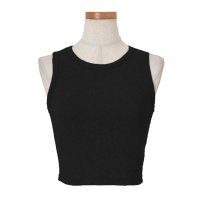 REAL STYLE/リアルスタイル REAL STYLE タンクトップ レディース インナー トップス ショート丈 コンパクト ストレッチ リブ タイト ノースリーブ アメスリ 綿/508278359