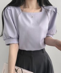 VIVIDLADY/ビビッドレディ VIVIDLADY スクエアネック パフスリーブ 半袖ブラウス/508278365