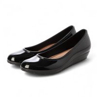 Angel fit/エンジェルフィット Angel FiT レディース レインパンプス レインシューズ ラウンドトゥ ウェッジソール ローヒール クッション性 インソール 晴雨兼用/508278420