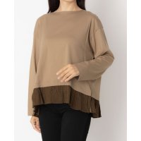 tumugu/ツムグ tumugu コーマ天竺×ウェーブローン 裾フリルプルオーバー/508278432