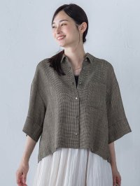 LAUTREAMONT/ロートレアモン LAUTREAMONT エアブリーズクロップドシャツ≪洗濯機で洗える≫/508278444