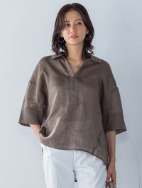 LAUTREAMONT/ロートレアモン LAUTREAMONT シアーリネンVネックブラウス≪手洗い可能≫/508278448