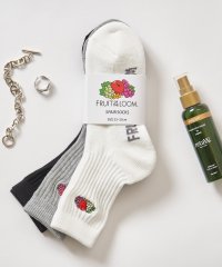 FRUIT OF THE LOOM/フルーツオブザルーム FRUIT OF THE LOOM 底パイル刺繍 リブクルーソックス3足セット 16309000/508278476