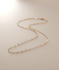 COCOSHNIK /K18中空プリムケーブルチェーン ネックレスS（43cm）/508278721
