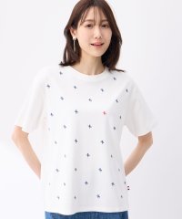 Petit Honfleur/プチ オンフルール Petit Honfleur 【冷感】【UVカット】リボン刺繍Tシャツ/508278830