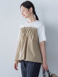 LAUTREAMONT/ロートレアモン LAUTREAMONT 【晴れ軽】撥水UVドッキングカットソー≪UV/接触冷感/撥水性/洗濯機で洗える≫/508278963
