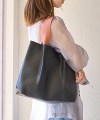MAISON CLUB/メゾンクラブ MAISON CLUB バイカラーPUレザートートバック M/508278975