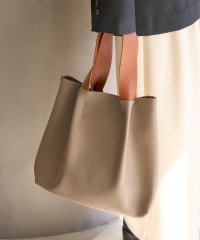 MAISON CLUB/メゾンクラブ MAISON CLUB バイカラーPUレザートートバック M/508278975