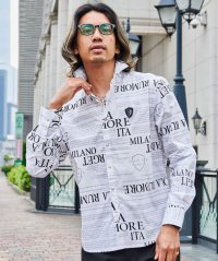 VIOLA/ヴィオラ VIOLA VIOLA 襟ワイヤー入り 総柄長袖シャツ/508278985
