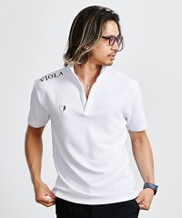VIOLA/ヴィオラ VIOLA VIOLA 裏使いボタン無し半袖ポロ/508278995