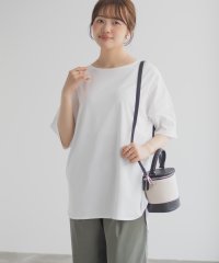 MAC HOUSE/マックハウス Mac－House nAvy エブリーT 汗じみ軽減裾ラウンドチュニックTシャツ/508279008