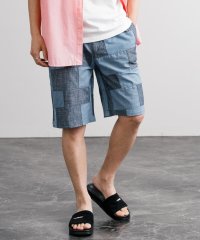 Rocky Monroe/ロッキーモンロー Rocky Monroe ショートパンツ ハーフパンツ デニム メンズ レディース パッチワーク 短パン ショーツ ひざ丈 イージー KRIF/508279028