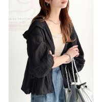 Classical Elf/クラシカルエルフ Classical Elf 抜け感シアーで軽やかに。フード付きバルーンシルエットの長袖ブラウス/508279103