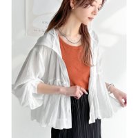 Classical Elf/クラシカルエルフ Classical Elf 抜け感シアーで軽やかに。フード付きバルーンシルエットの長袖ブラウス/508279103