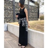 Classical Elf/クラシカルエルフ Classical Elf 《sayo×クラシカルエルフコラボ》着回しって、こういうこと。リブ素材アメスリロングワンピース/508279104