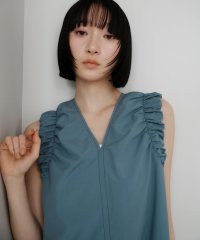 EMMEL REFINES/＜EMMEL REFINES＞EM ステッチギャザー ノースリーブ 2WAY ワンピース/508279122