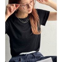 Classical Elf/クラシカルエルフ Classical Elf さりげなく輝くラメが主役。ラメ入りショート丈Tシャツ（半袖）/508279252