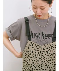 Samansa Mos2 blue/【接触冷感】ロゴプリントTシャツ/508279264