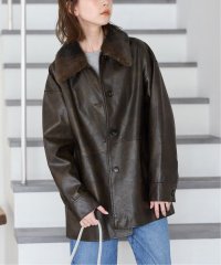 JOURNAL STANDARD/《追加予約》ウォッシャブルフェイクレザーファー襟付カバーオール/508279319