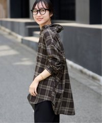 SLOBE IENA/《予約》ガーゼチェックドルマンシャツ/508279336