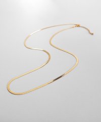 COCOSHNIK ONHITSCH/シルバー デザインチェーン フラットスネークネックレスM（60cm） GP/508279417