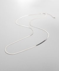 COCOSHNIK ONHITSCH/シルバー デザインチェーン フラットスネークネックレスM（60cm）/508279419