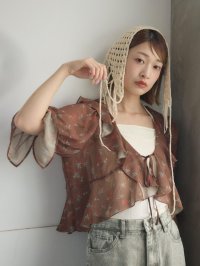 RETRO GIRL/レトロガール RETRO GIRL フラワープリントフリルBL/508279461